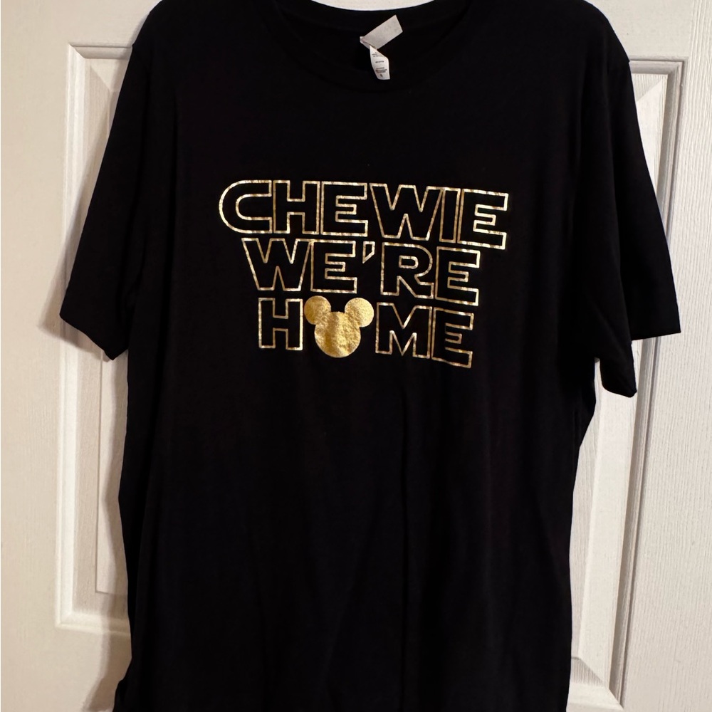Black T-Shirt with Disney Inspired Phrase